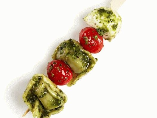 الكباب مع التورتيليني