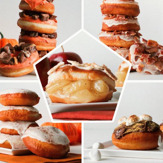 صورة 5 دونات لطاولة الخريف