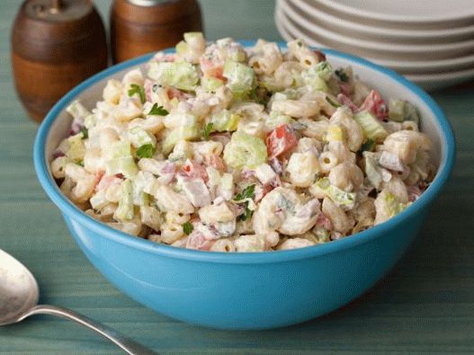 صور سلطة المعكرونة الأمريكية