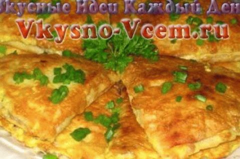 الفطائر مع اللحم ، خبز مع الجبن