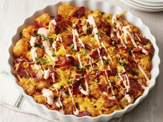 صورة الطبق - كرات بطاطس طاجن بالجبن ولحم الخنزير المقدد