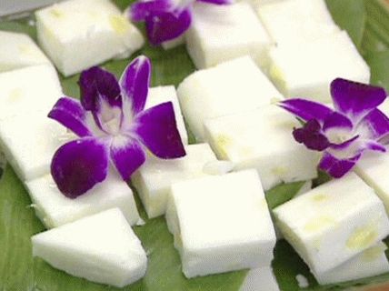 صور هاواي حلوى جوز الهند مع الأناناس