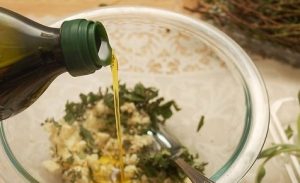 الفطر المشوي في رقائق