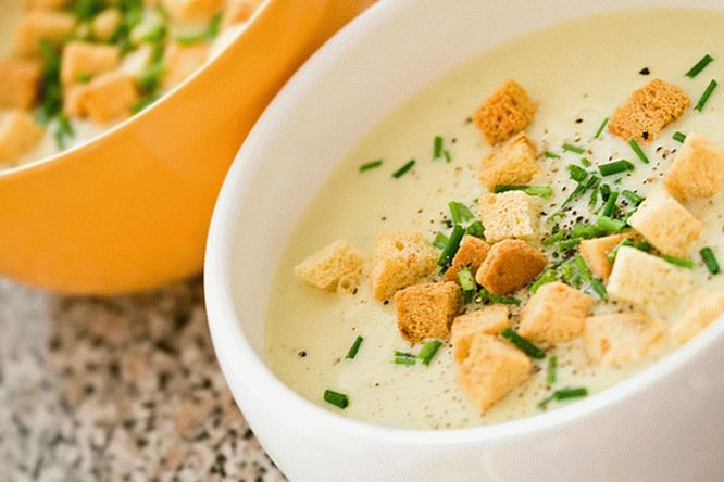 شوربة البطاطا المهروسة