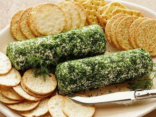 صورة من جبن الماعز مع رش الشبت