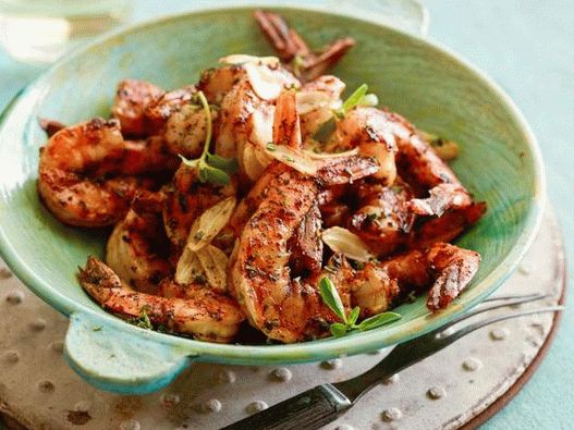 جمبري مشوي بالثوم