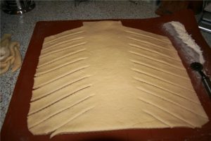 Kulebyaka مع سمك القد فيليه