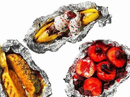 صورة لفاكهة الصيف على الشواية