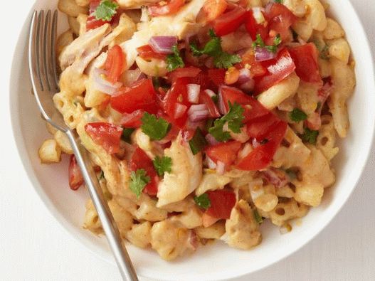 مكسيكي جبنة ودجاج معكرونة صور