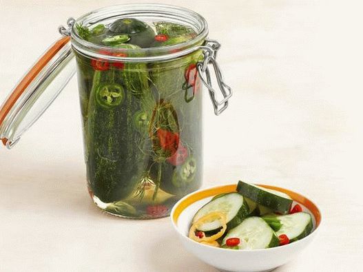 خيار مخلل بالصور مع الفلفل الحار