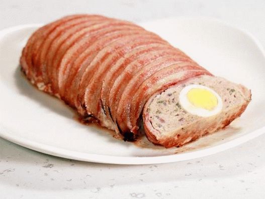 Photo Mitlof مع البيض ولحم الخنزير المقدد مع السبانخ مقبلات