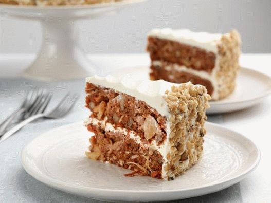 فوتو كاروت كيك مع كريمة جبنة الأناناس