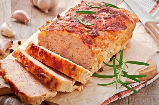 صورة لحم ديك رومي بالجبن ولحم الخنزير المقدد