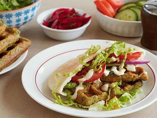 صور الحمص الوفل في الحديد الهراء مع الحمص