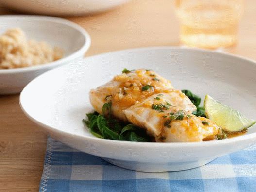 فوتو هلبوت مطهو بصلصة جوز الهند التايلاندية