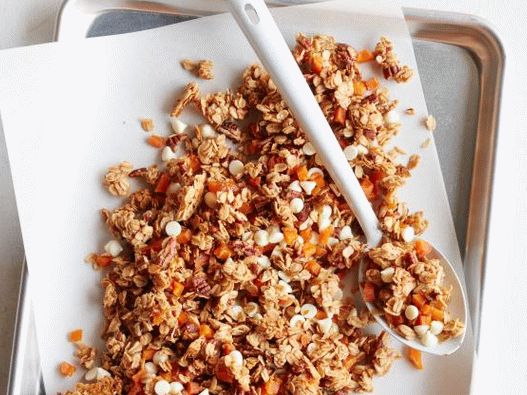 Photo Peach granola for pies