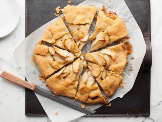 Photo Pie-biscuit with apples