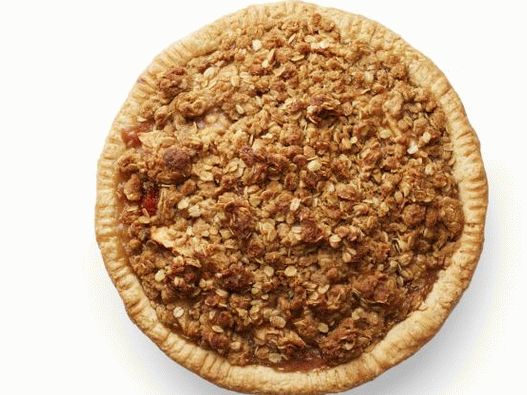 Photo Crumble pie مع الكمثرى والتفاح