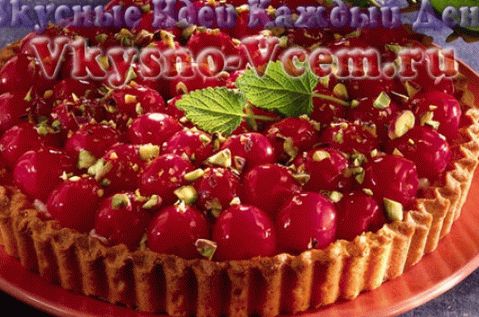 فطيرة الكرز مع مسكربون