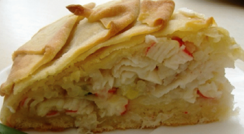 فطيرة السمك والأرز