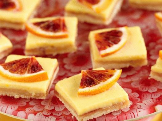 Photo Cake Lemon Tile with Clementines