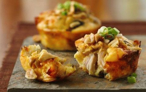 كعك الدجاج بالجبنة