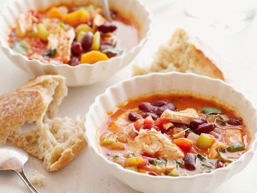 صورة دجاج وفاصوليا Ragout