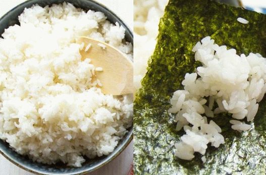 صور الأرز للسوشي في طنجرة الأرز