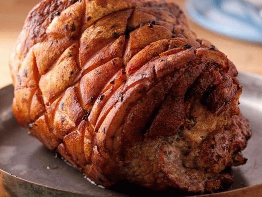 صورة لحم الخنزير لفة مع ملء الخبز توسكان