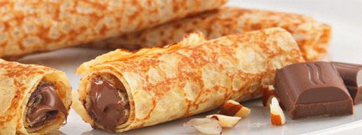 فوتو شوكولاتة الفطائر مع صلصة الفلفل اليوسفي