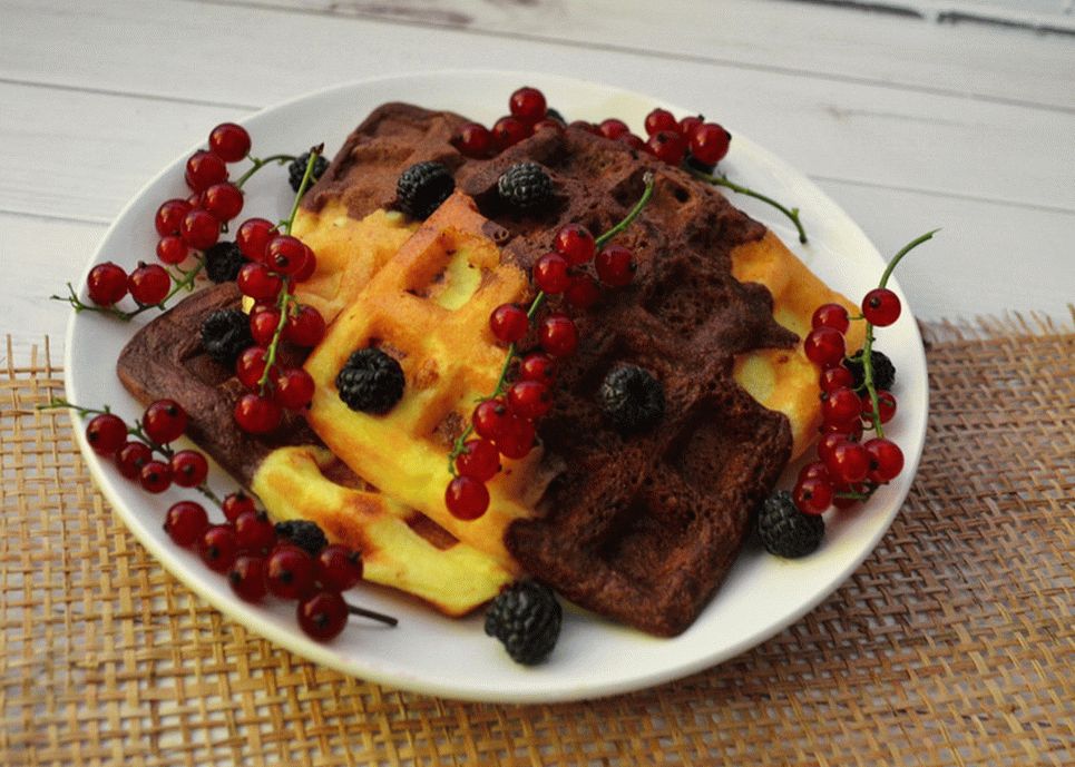 بسكويت الوفل بالفانيلا