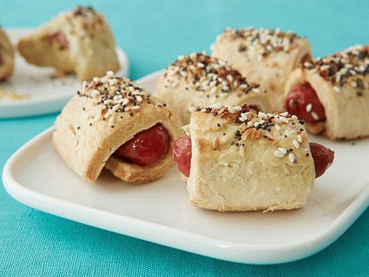 النقانق صور في المعجنات shortcrust