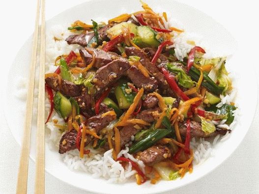 شرائح ستيك-فراي في زيت السمسم