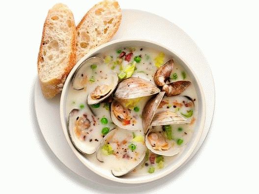 حساء الصور مع البطلينوس ولحم الخنزير المقدد