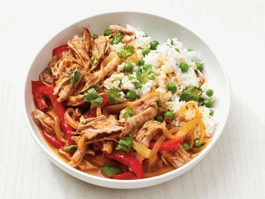 Photo Pork in a multicooker على الطراز الكوبي