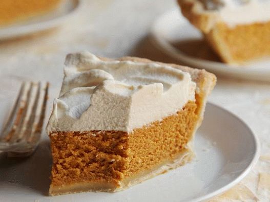 فطيرة اليقطين مع كريم الصور