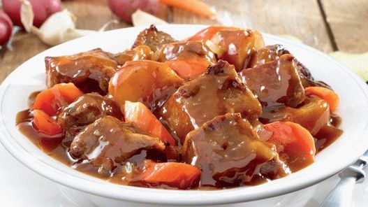 شرائح اللحم البقري مع الشوكولاتة