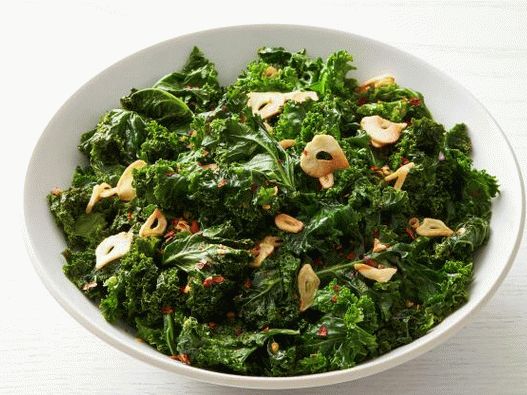 Photo Braised Kale with garlic