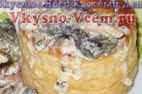 سلطة القواقع مع الفطر