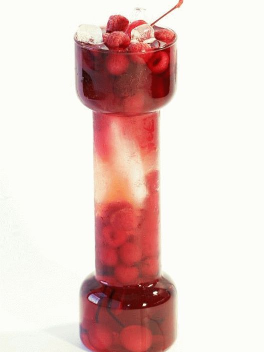 Photo of Cherry Jingria (sangria with gin)