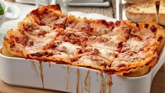 صورة للطبق - لازانيا مع ثلاثة أجبان