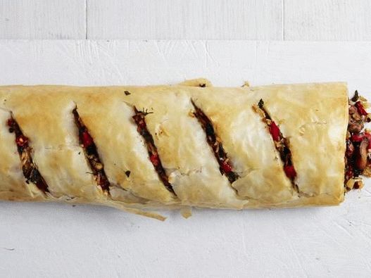 صورة للطبق - ستروديل يونانية مع الدجاج والأرز