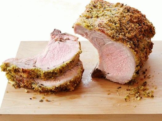 صورة للطبق - لحم الخنزير المشوي مع الخردل والأعشاب