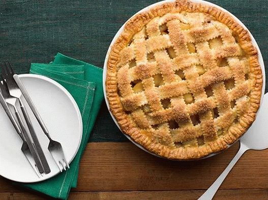 Photo Apple pie - كعكة المعجنات القصيرة مع رف السلك