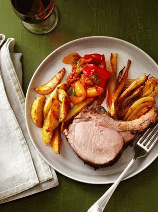 صور توسكان خبز لحم الخنزير مع الشمر