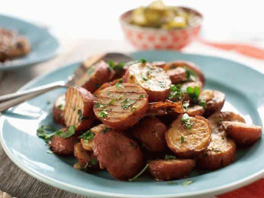 شرائح الصور المشوية مع زيت الفلفل الحار